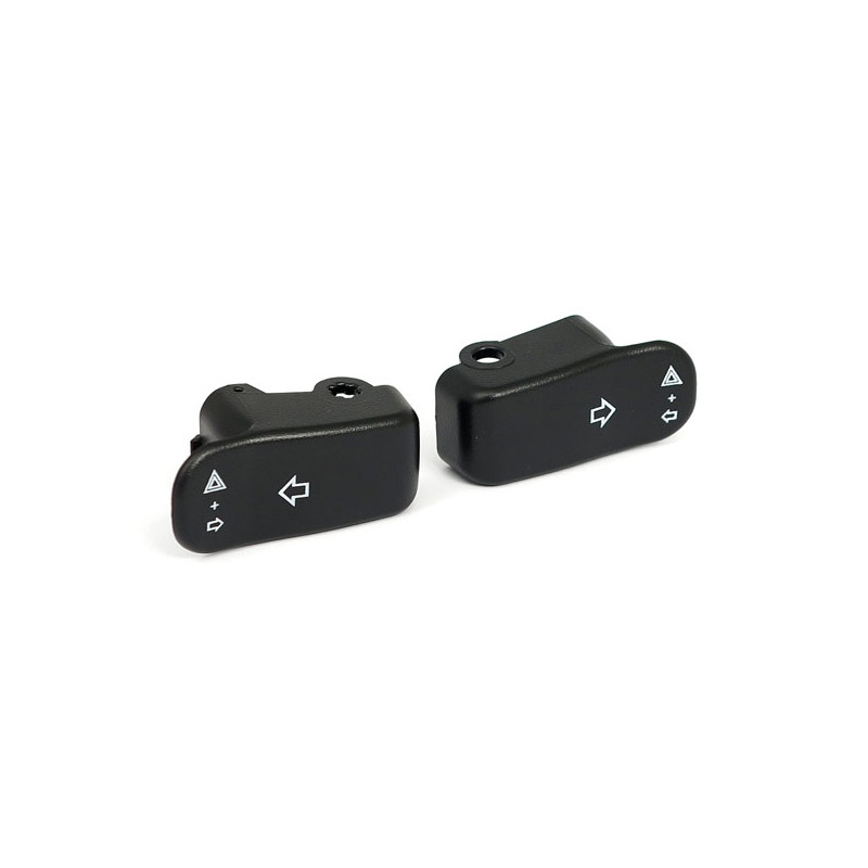 Turn signal switch extender cap set. Black 96-13 H-D (excl. 11-13 Softail 12-13 Dyna) 02-17 V-Rod (NU)