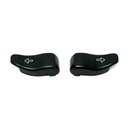 Turn signal switch extender cap set. Black 19-20 FLHT Electra Glide Standard 14-20 FLHR Road King 15-20 FLTR Freewheeler Trike. 