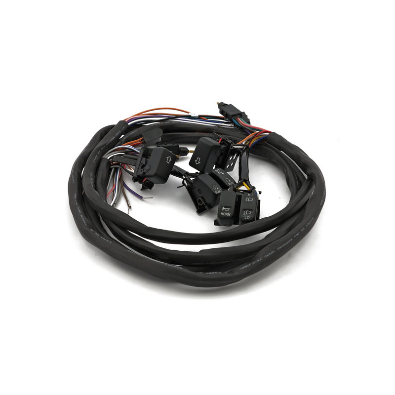 Handlebar switch & wiring kit. Cruise. Black 96-06  FLT/Touring(NU)