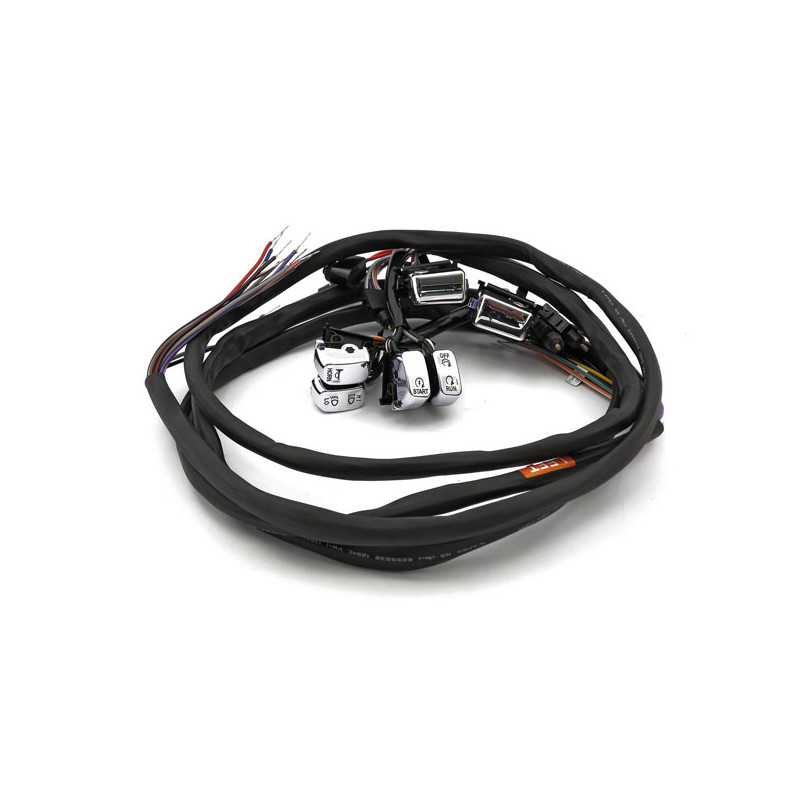 Zestaw przełączników kierownicy. Tempomat. LED. Chrom 96-06 FLT/Touring (tylko dla modelu i rocznika)