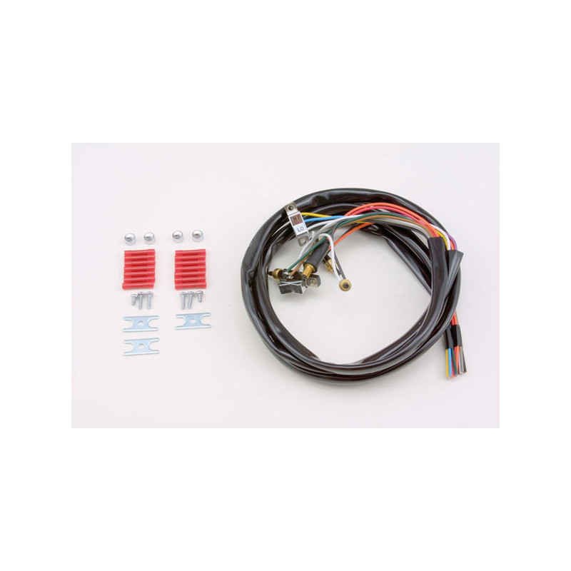 Handlebar wire & switch kit. Chrome switches 72-81 B.T. 73-81 XL (NU)