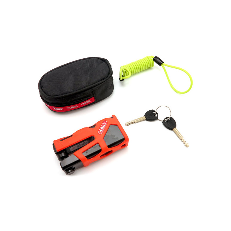 Abus, 77 Granit Sledg Blokada tarczowa w stylu sieci. Pomarańczowa Uniwersalna