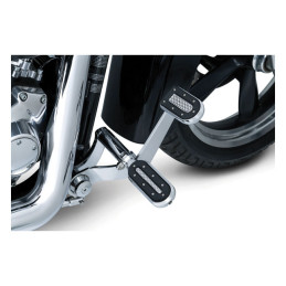 Kuryakyn, Heavy Industry brake pedal pad. Chrome 84-15 FX Softail 08-11 FXCW/C Rockers 93-17 FXDWG 08-17 FXDF Dyna Fat Bob model