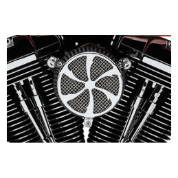 Cobra, naked air cleaner kit. Swept, chrome 04-22 XL (excl. XR1200)