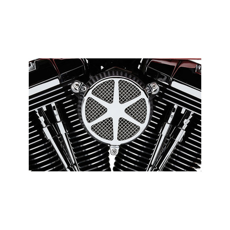 Zestaw filtrów powietrza Cobra Naked. Szprychy. Chromowany 01-15 Softail 04-17 Dyna (z wyjątkiem 2017 FXDLS) 02-07 FLT/Touring (