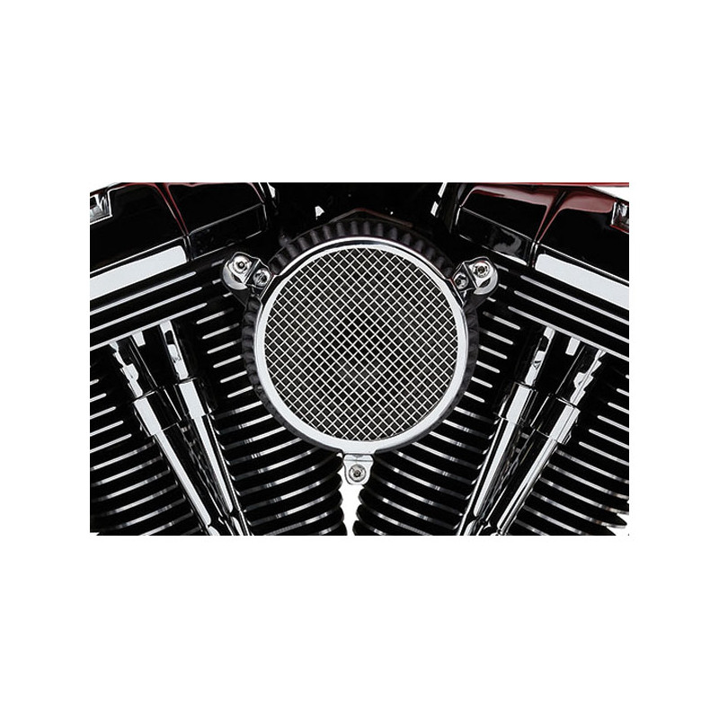 Cobra, Naked air cleaner kit. Plain. Chrome 01-15 Softail 04-17 Dyna (excl. 2017 FXDLS) 02-07 FLT/Touring (NU)