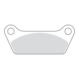 EBC brzdové destičky V-Pad semi-sintered měď