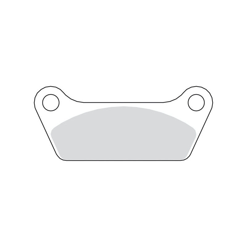 EBC, brake pads. V-Pad semi sintered copper Rear: 81-84 FLH 80-85 FLT(NU)