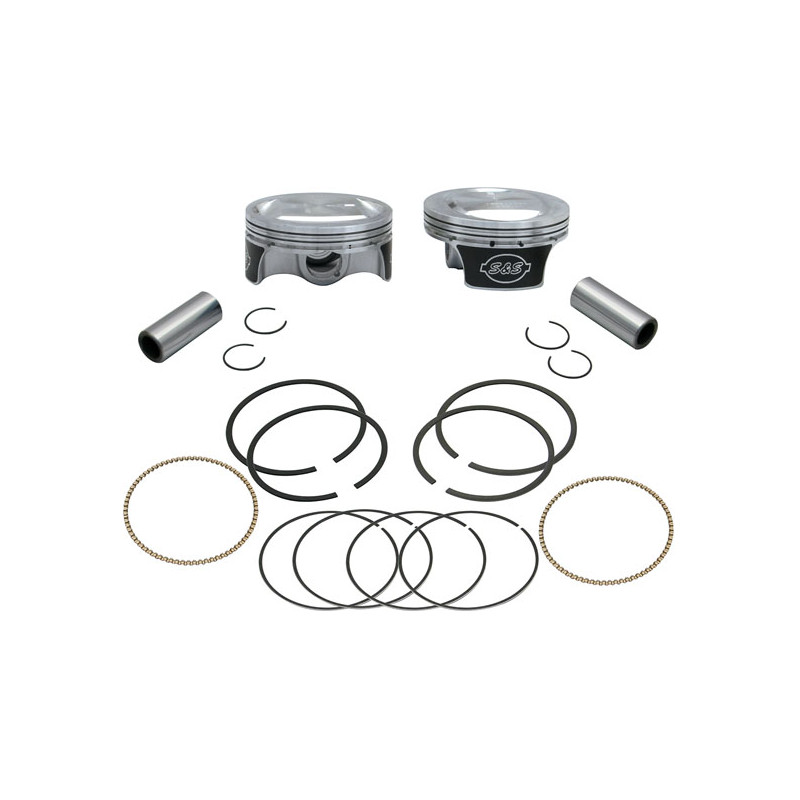 S&S, 96" to 103" big bore pop-up piston kit. +.010" 07-17 96" Twin Cam (NU)