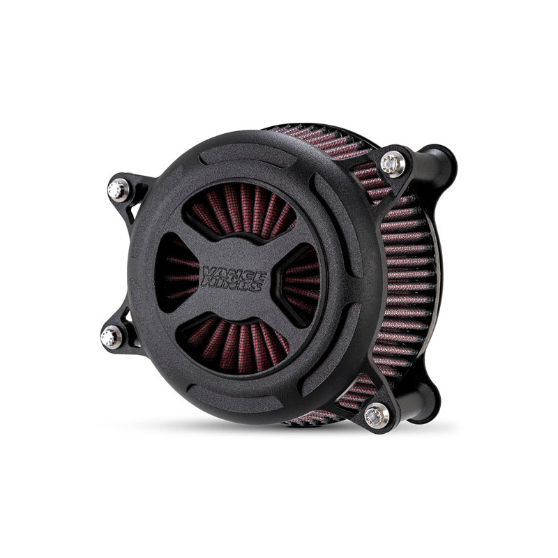 V&H, VO2 X air cleaner kit. Wrinkle black 91-22 XL Sportster (excl. XR1200)