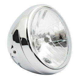 Reno faro H4 7" cromo sin anillo halo