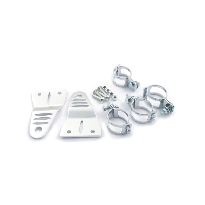 Striker, slotted side mount headlamp bracket assembly. Clear 