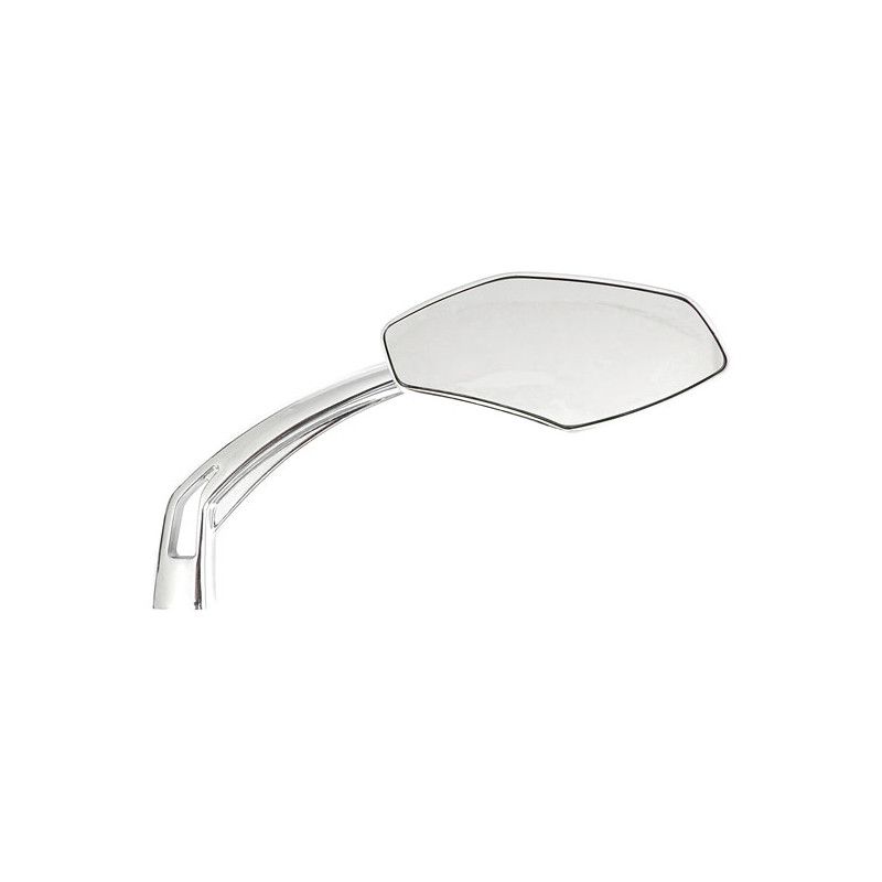 Luca mirror set, 10mm. Chrome, clear glass 