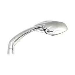 Luca mirror set, 10mm. Chrome, clear glass 