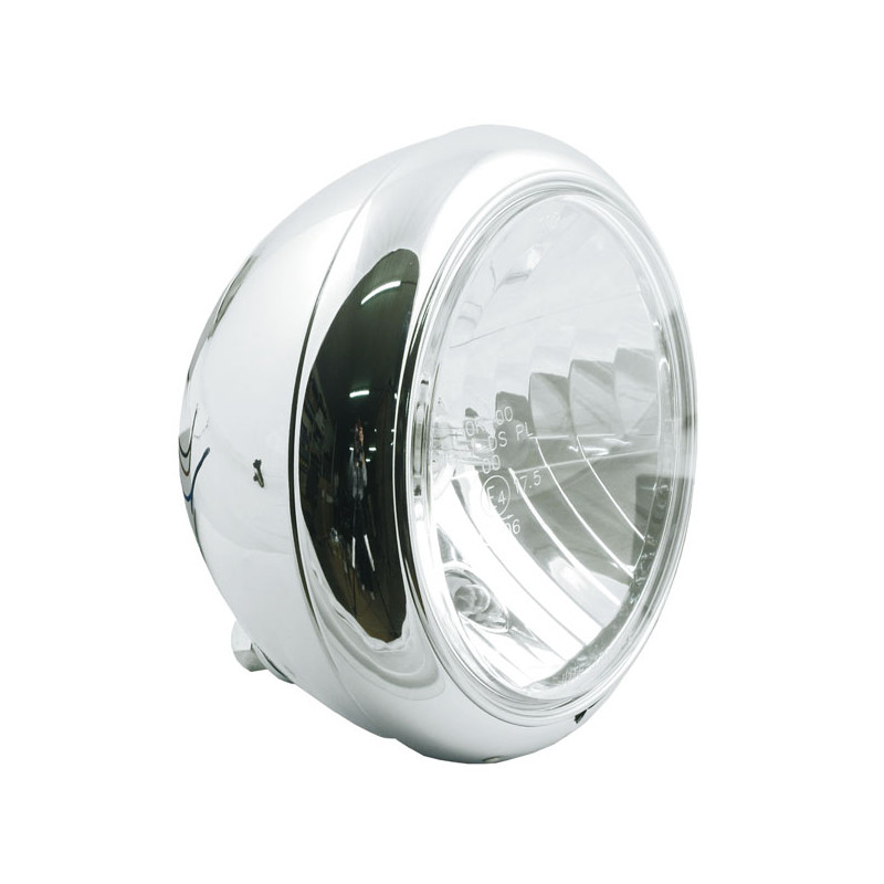 7-calowy reflektor stylu Gladiator FL z żarówką H4. Chrom.