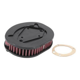K&N, air filter element for XL Sportster 12-13 XL1200V 14-22 all XL (NU). With both round and oval air cleaners