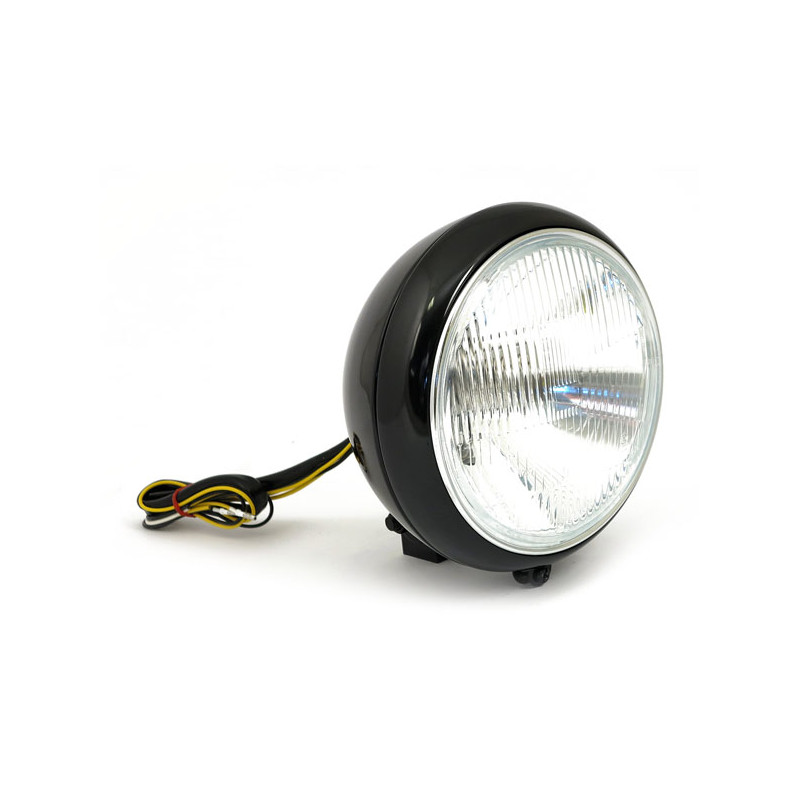 7" H4 headlamp for FL models. Black 86-17 FLST models with 7" headlamps (NU)