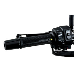 Daytona, heated grips, for 7/8" (22mm) handlebars. Black 7/8" (22mm) handlebars (excl. e-throttle models)