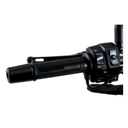 Daytona, heated grips, for 7/8" (22mm) handlebars. Black 7/8" (22mm) handlebars (excl. e-throttle models)