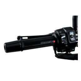 Daytona, heated grips, for 7/8" (22mm) handlebars. Black 7/8" (22mm) handlebars (excl. e-throttle models)