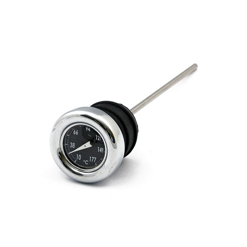 OIL TANK DIPSTICK WITH TEMP. GAUGE BLACK 70-84 B.T. 70-78 XLCH(NU) AND SOME CUSTOM TANKS