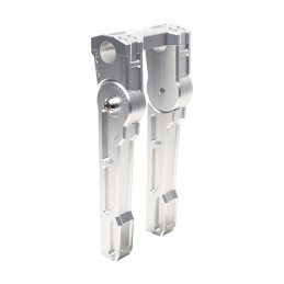 Vitys Design, 10" adjustable risers. Silver For 1"/25.4mm handlebars