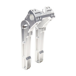 Vitys Design, 10" adjustable risers. Silver For 1"/25.4mm handlebars