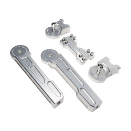 Vitys Design, 10" adjustable risers. Silver For 1"/25.4mm handlebars