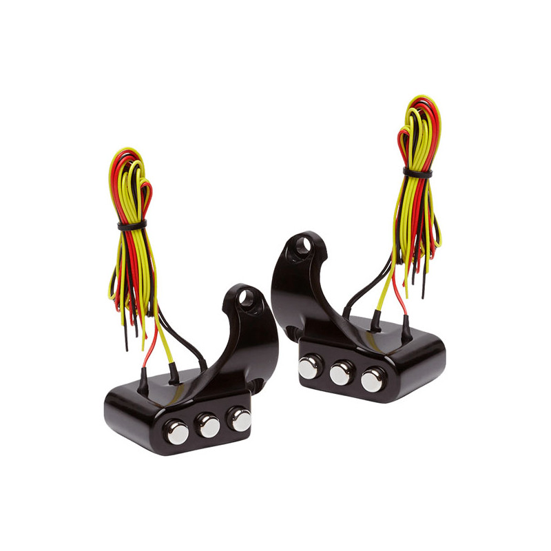 Vitys Design 3 button switch housing right, black 