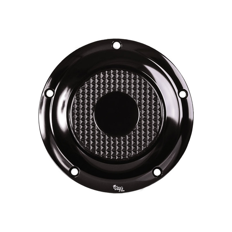 Vitys Design, Diamond derby cover. Black 99-17 Dyna 99-18 Softail (excl. 2018 FLSB) 99-15 Touring Trike (excl. 2015 FLHTCUL FLHT