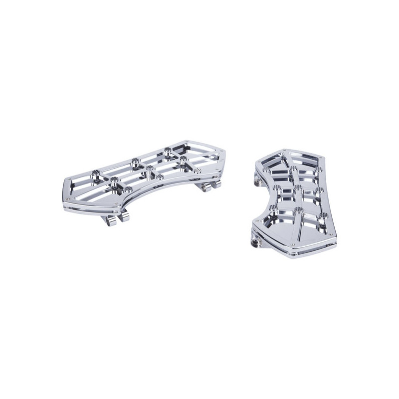 Vitys Design, Diamond rider floorboards. Chrome 86-17(NU)FL Softail 12-16(NU)Dyna FLD Switchback 83-24 FLT/Touring 09-24 Trikes