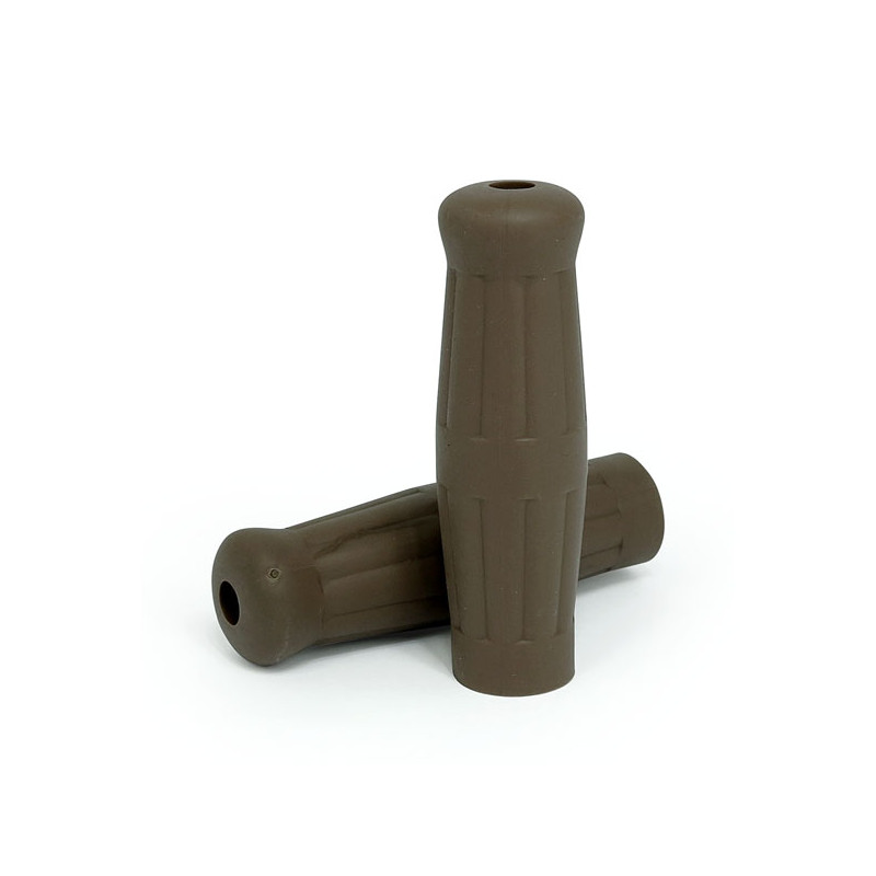 VINTAGE STYLE 1" GRIPS COFFEE BROWN 74-23 H-D with 1" diameter grip area