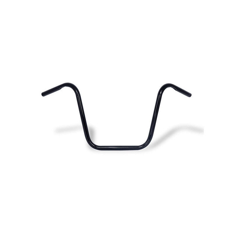 Apehanger handlebar, 14" rise, 1" black 82-22 H-D (excl. 08-22 e-throttle) with 1" I.D. risers (NU)