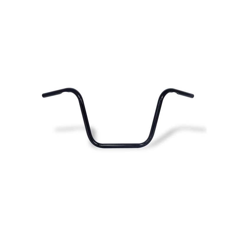 Kierownica Apehanger, 12" wzrost, 1" czarna 82-22 H-D (za wyjątkiem 08-22 e-throttle) z 1" podnośnikami wewnętrznymi (tylko dla 
