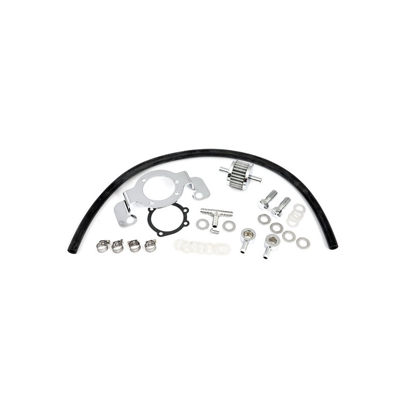 Zestaw uchwytów adaptera filtra powietrza. Chromowane 07-21 XL