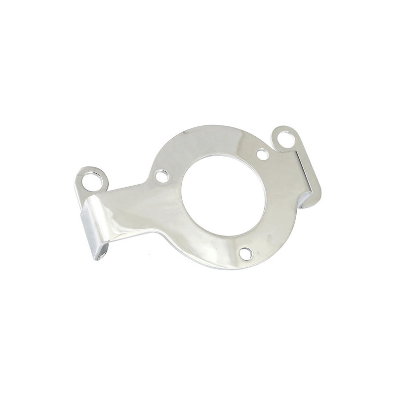 Air cleaner adapter bracket. Chrome 16-17 Softail 2017 FXDLS 08-16 Touring Trike (NU). (e-throttle models)