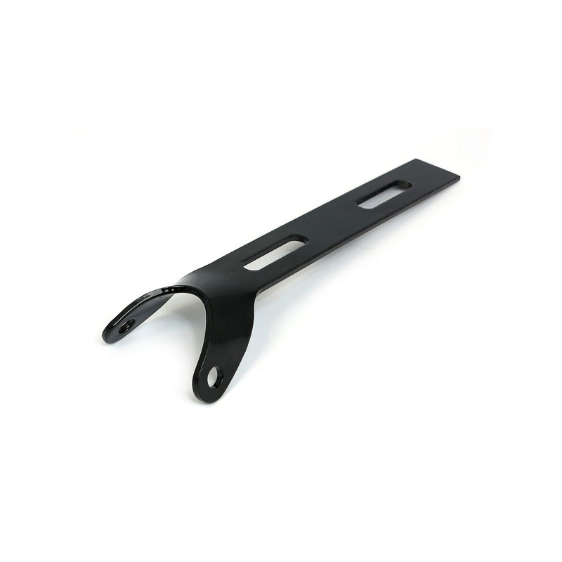 Universal solo seat hinge, round mount. Black Universal