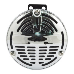 Reproduction 5-1/2" Springer horn. Chrome. 6-Volt 42-52 45CI 42-48 B.T. 53-54 SERVI-CAR UNIVERSAL APPLICATIONS