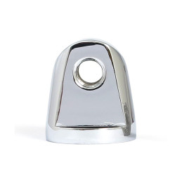 Straight cone headlamp mount block. Chrome Universal