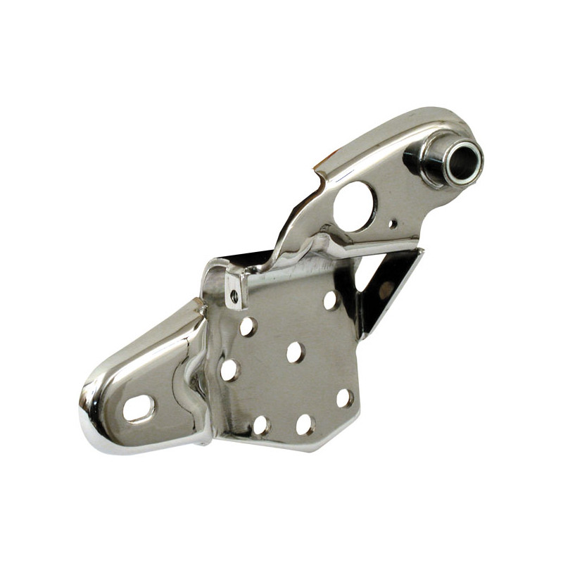 Shifter lever support bracket. Chrome 52-84 FL FLH 4-sp models (NU)