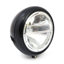 Far LED 7" negru pentru Softail 86-17
