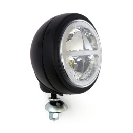 4-1/2" FL style LED spotlamp. Black 