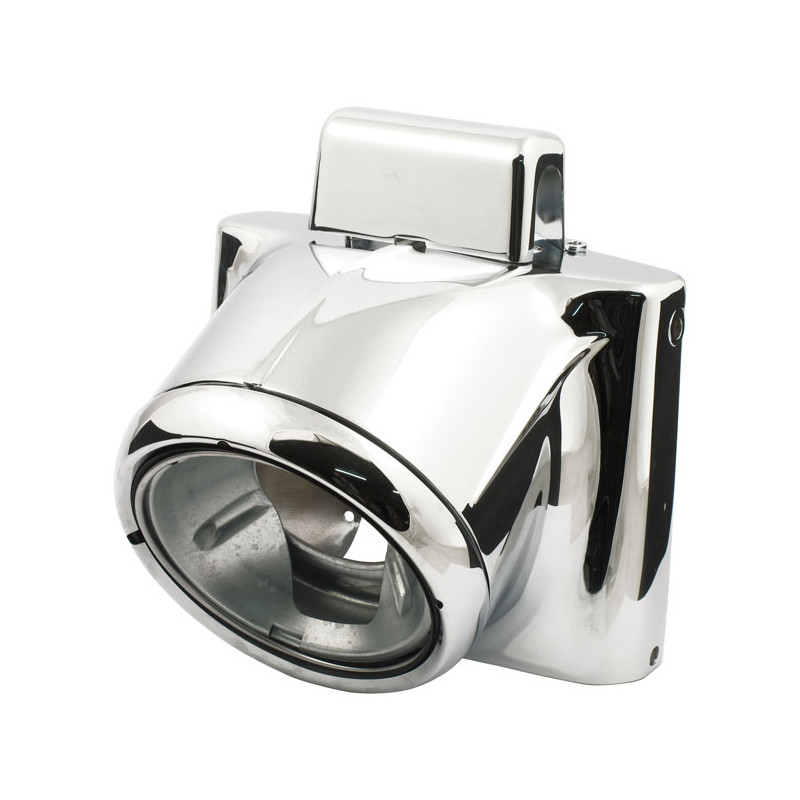 7" headlamp housing kit. Chrome 86-17 FLST/F/FB/FBS/C 2006 FLST 93-96 FLSTN (NU)
