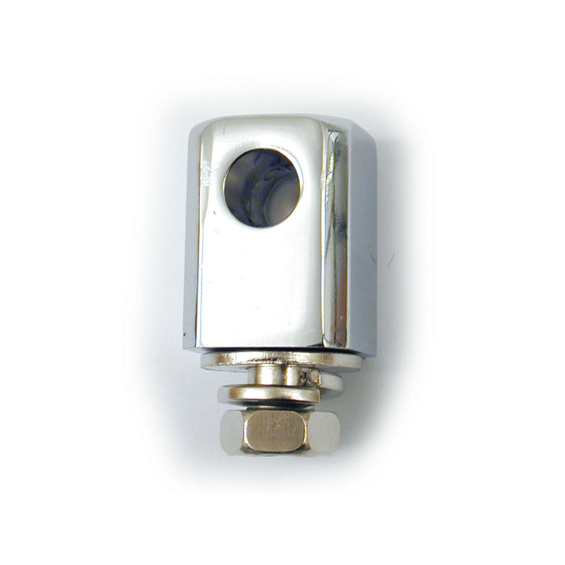 Uchwyt lampy przedniej w stylu Batesa. Uniwersalny, chromowany