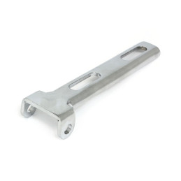 Universal solo seat hinge, square mount. Chrome Universal