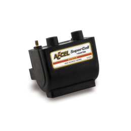 Accel, HEI Super coil black, 12V / 2.3 ohm 65-99 B.T. 65-03 XL. For electronic ignition (excl. Twin Cam & other single fire mode