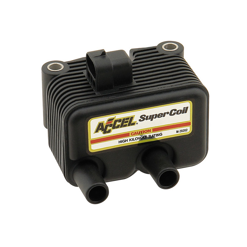 Cewka zapłonowa Accel, Twin Cam dual fire. 12V / 0.5 Ohm 00-06 Softail 99-05 Dyna 02-06 FLT 04-06 XL. (jednoogniskowa do silnikó