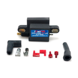 Dynatek, Dyna Miniature coil. Single tower, 12V, 0.5 ohm 99-17 Twin Cam models in custom applications. (0.5 Ohm carbureted or fu