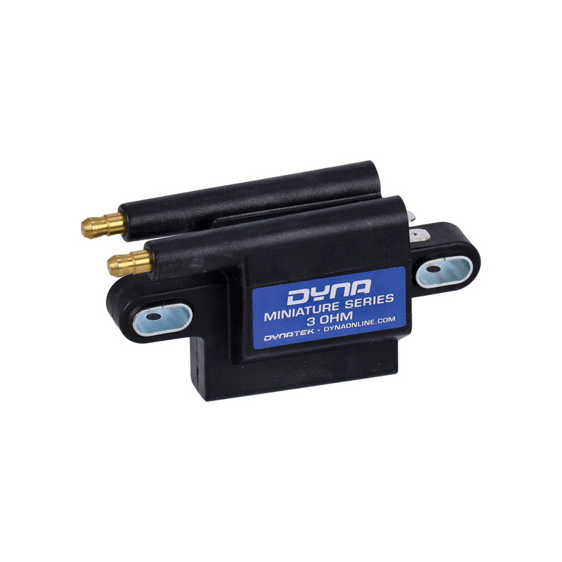 Dynatek, Dyna Miniature coil. Dual tower, 12V, 3 ohm 65-99 B.T. 65-03 XL. For electronic ignition (excl. Twin Cam & other single