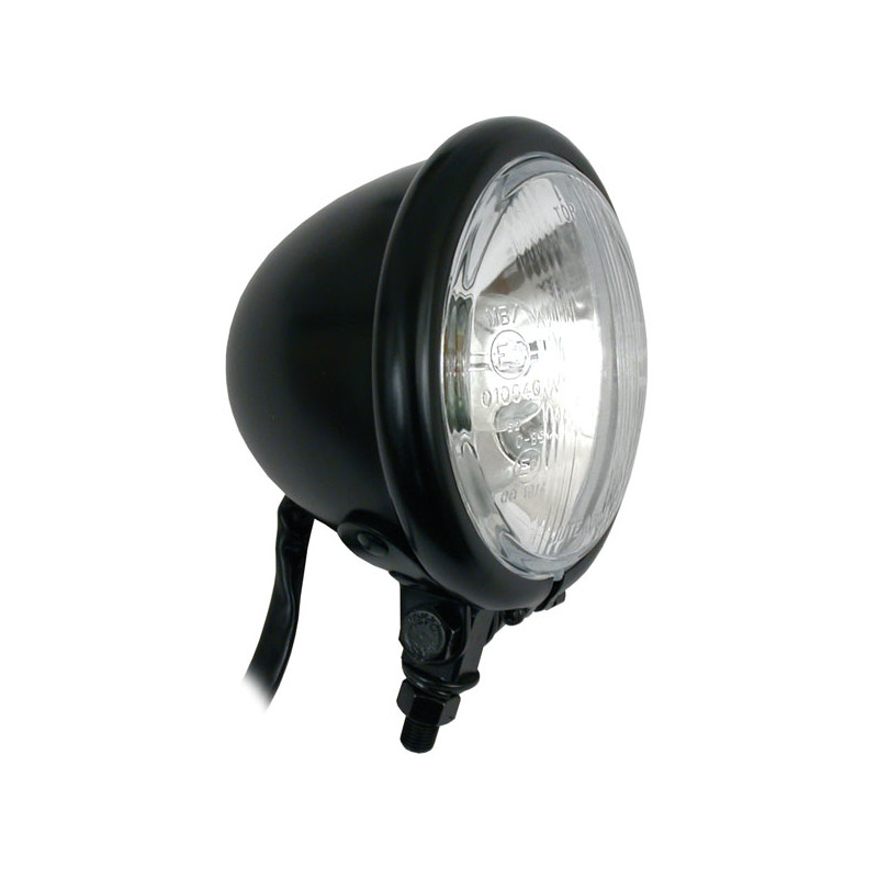 Bates style 4-1/2" 35/35W headlamp. Black 